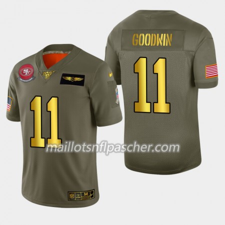 Maillot San Francisco 49ers Marquise Goodwin 11 Nike 2019 Salute To Service - Homme